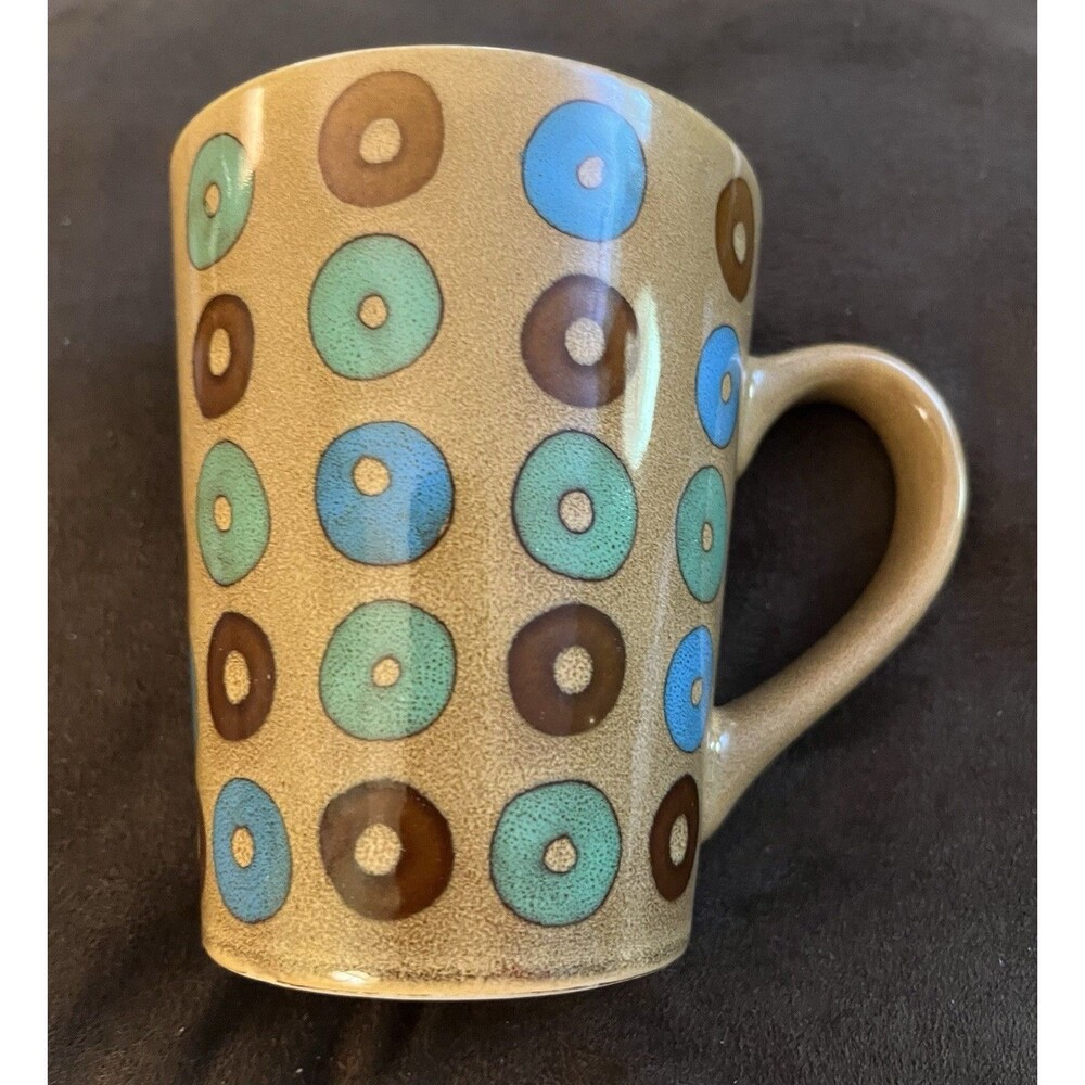 Mr. Coffee Donut Doughnut Pattern Theme Brown 13 fl. oz. Coffee Mug Cup